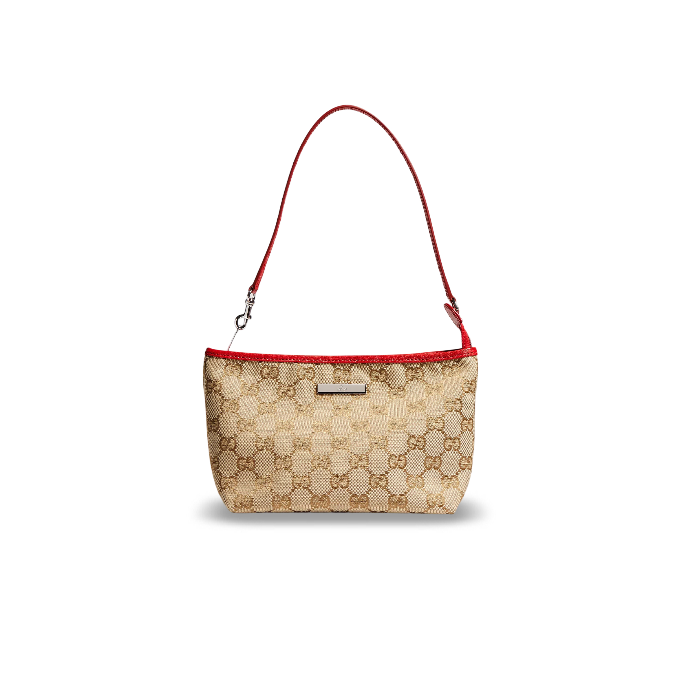 GUCCI SMALL POUCH WITH STRAP AND GUCCI PLAQUE A000MM (22*14*5.5cm)